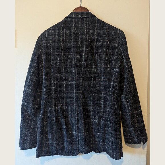 DE FURSAC - Cotton blend chech jacket - Sz 50 - Picture 4 of 6